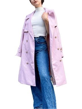 J. Crew Lavender Double Breasted Trench Coat XL